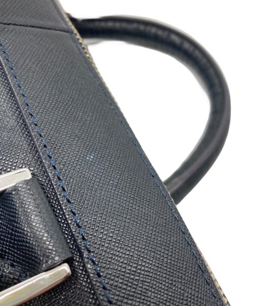 PELLE MORBIDA（ペッレモルビダ）PELLE MORBIDA (ペッレモルビダ) 2WAYショルダーブリーフケース ネイビーの古着・服飾アイテム