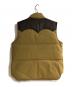 SUGAR CANE (シュガーケーン) LEATHER YOKE DOWN VEST ブラウン サイズ:Ｌ：10000円