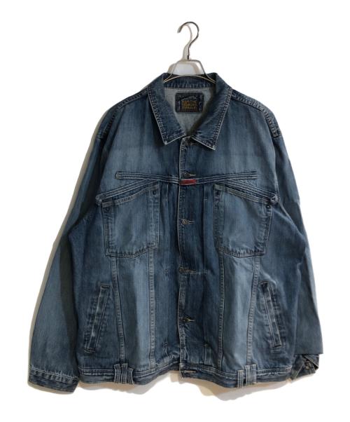 MARITHE+FRANCOIS GIRBAUD（マリテフランソワジルボー）MARITHE+FRANCOIS GIRBAUD (マリテフランソワジルボー) オーバーサイズデニムジャケット インディゴ サイズ:XXXLの古着・服飾アイテム