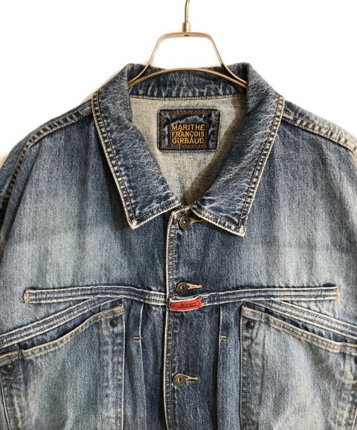 MARITHE+FRANCOIS GIRBAUD（マリテフランソワジルボー）MARITHE+FRANCOIS GIRBAUD (マリテフランソワジルボー) オーバーサイズデニムジャケット インディゴ サイズ:XXXLの古着・服飾アイテム