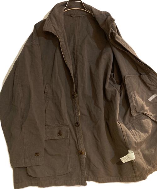 nestrobe confect（ネストローブ コンフェクト）nestrobe confect (ネストローブ コンフェクト) コットンリネンオックス 超撥水 ハンティングジャケット ダークブラウン サイズ:4の古着・服飾アイテム