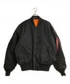 ALPHAアルファ）の古着「MA-1ジャケット」｜ブラック