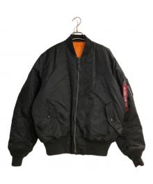 ALPHA（アルファ）の古着「MA-1ジャケット」｜ブラック