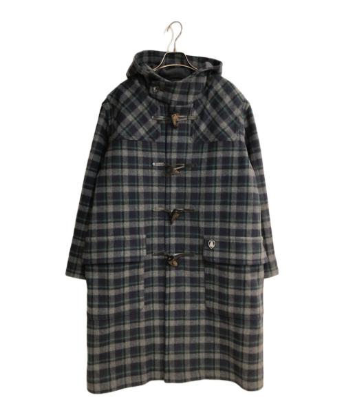 ORCIVAL（オーシバル）ORCIVAL (オーシバル) チェックロングダッフルコート ネイビー サイズ:3の古着・服飾アイテム