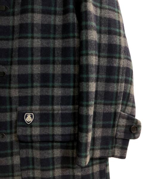 ORCIVAL（オーシバル）ORCIVAL (オーシバル) チェックロングダッフルコート ネイビー サイズ:3の古着・服飾アイテム