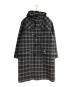 ORCIVAL（オーシバル）の古着「チェックロングダッフルコート」｜ネイビー