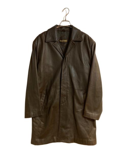 Wind Armor（ウィンドアーマー）Wind Armor (ウィンドアーマー) ディアスキンレザーコート ブラウン サイズ:Ｌの古着・服飾アイテム