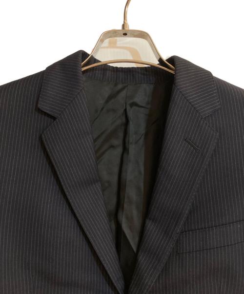 CELINE（セリーヌ）CELINE (セリーヌ) 2 Button Notch Collar Short Striped Wool Blazer ネイビー サイズ:36の古着・服飾アイテム