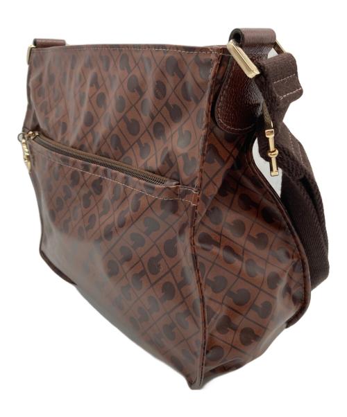 GHERARDINI（ゲラルディーニ）GHERARDINI (ゲラルディーニ) ロゴショルダーバッグ ブラウンの古着・服飾アイテム