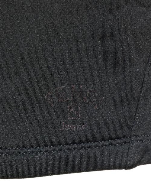 FENDI（フェンディ）FENDI (フェンディ) ロゴ刺繍ハーフジップスウェット ブラック サイズ:Ｌの古着・服飾アイテム