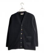 Salvatore Ferragamoサルヴァトーレ フェラガモ）の古着「ヴァージンウールニットカーディガン」｜ブラック