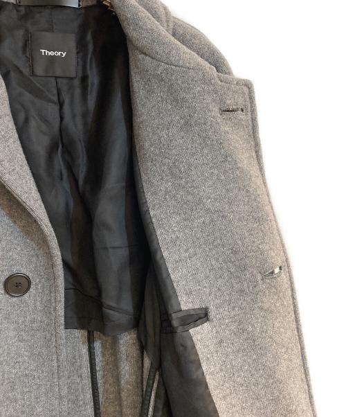 theory（セオリー）theory (セオリー) KANNONロフトウールメランジロングコート グレー サイズ:Sの古着・服飾アイテム