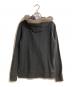 BURBERRY BLACK LABEL (バーバリーブラックレーベル) ファー付きジップパーカー グレー サイズ:2：10000円