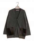 theory luxeセオリーリュクス）の古着「Fur Cashmere Zoya Cardigan」｜グレー
