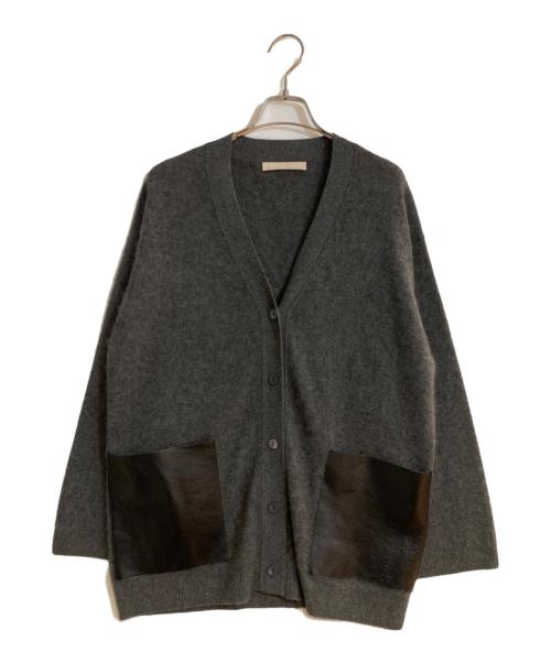 theory luxe（セオリーリュクス）theory luxe (セオリーリュクス) Fur Cashmere Zoya Cardigan グレー サイズ:38の古着・服飾アイテム
