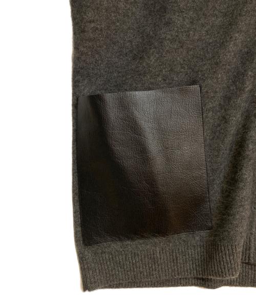 theory luxe（セオリーリュクス）theory luxe (セオリーリュクス) Fur Cashmere Zoya Cardigan グレー サイズ:38の古着・服飾アイテム