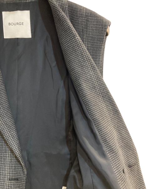 BOURGE（ブルージュ）BOURGE (ブルージュ) 千鳥格子柄ダブルベスト グレー サイズ:11の古着・服飾アイテム