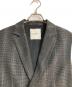 BOURGE (ブルージュ) 千鳥格子柄ダブルベスト グレー サイズ:11：10000円