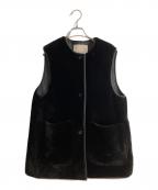 theory luxeセオリーリュクス）の古着「Mauv Shearling Luona Vest」｜ブラック