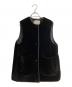 theory luxe（セオリーリュクス）の古着「Mauv Shearling Luona Vest」｜ブラック