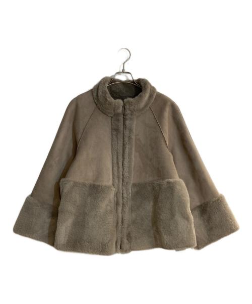 Leilian（レリアン）LEILIAN (レリアン) フェイクムートンショートジャケット ブラウン サイズ:9の古着・服飾アイテム