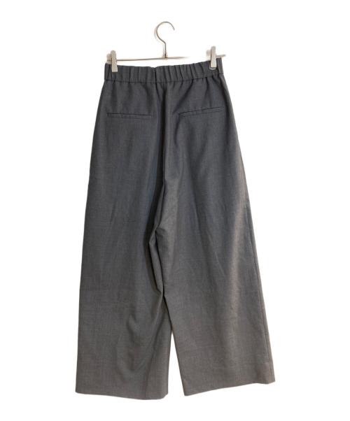 ATON（エイトン）ATON (エイトン) TECHNO WOOL TWILL タックイージーパンツ/テクノウールツイル グレー サイズ:2の古着・服飾アイテム