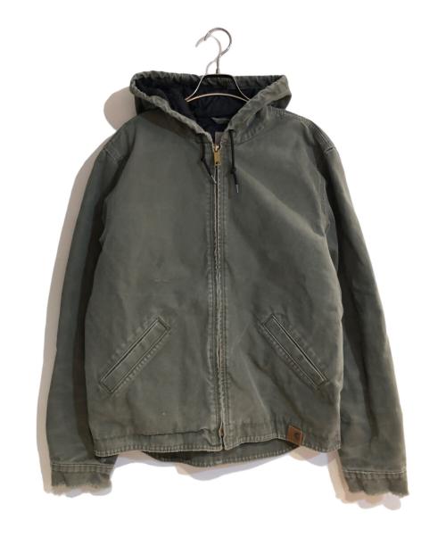 CarHartt（カーハート）CarHartt (カーハート) Quilt-Lined Hooded Canvas Duck グリーン サイズ:Mの古着・服飾アイテム