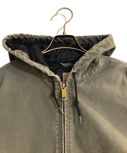 CarHartt（カーハート）CarHartt (カーハート) Quilt-Lined Hooded Canvas Duck グリーン サイズ:Mの古着・服飾アイテム