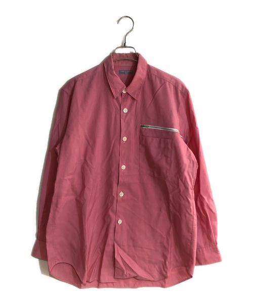 COMME des GARCONS HOMME（コムデギャルソン オム）COMME des GARCONS HOMME (コムデギャルソン オム) オックスフォードフロントジップシャツ ピンク サイズ:不明の古着・服飾アイテム