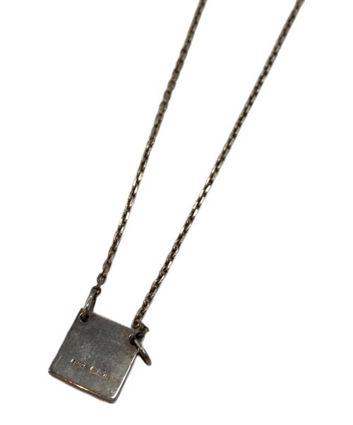GUCCI（グッチ）GUCCI (グッチ) スクエアプレートネックレス シルバーの古着・服飾アイテム