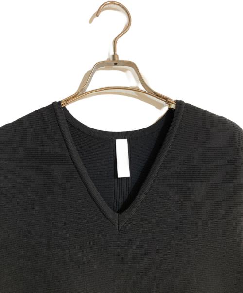 CFCL（シーエフシーエル）CFCL (シーエフシーエル) POTTERY ORNAMENT SHORT BELL SLEEVE FLARE DRESS ブラック サイズ:3の古着・服飾アイテム