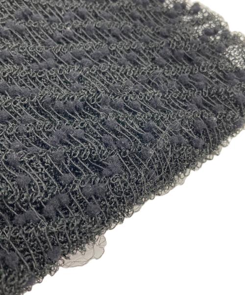 CFCL（シーエフシーエル）CFCL (シーエフシーエル) POTTERY ORNAMENT SHORT BELL SLEEVE FLARE DRESS ブラック サイズ:3の古着・服飾アイテム