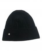 HERMESエルメス）の古着「フレカンスセリエボタンウールニット帽」｜ブラック