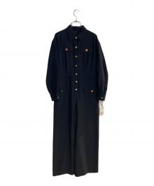 GRACE CLASS（グレースクラス）の古着「バックサテンオールインワン」｜ブラック