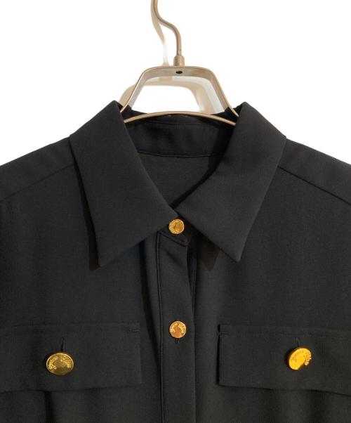 GRACE CLASS（グレースクラス）GRACE CLASS (グレースクラス) バックサテンオールインワン ブラック サイズ:36 未使用品の古着・服飾アイテム