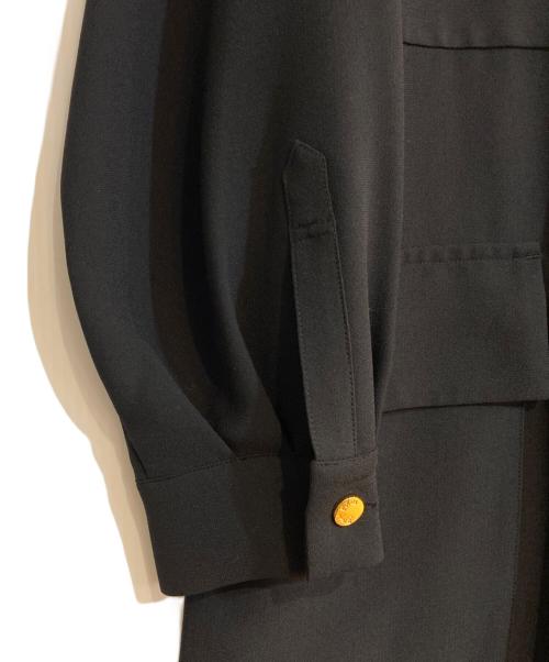 GRACE CLASS（グレースクラス）GRACE CLASS (グレースクラス) バックサテンオールインワン ブラック サイズ:36 未使用品の古着・服飾アイテム