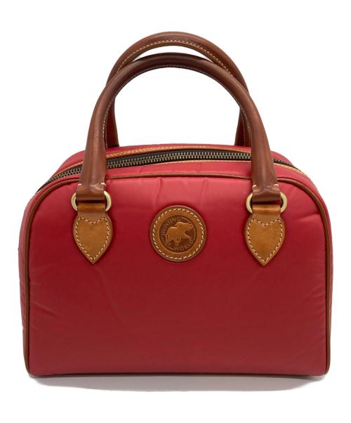 HUNTING WORLD（ハンティングワールド）HUNTING WORLD (ハンティングワールド) バチュークロスナイロンミニボストンバッグ レッドの古着・服飾アイテム