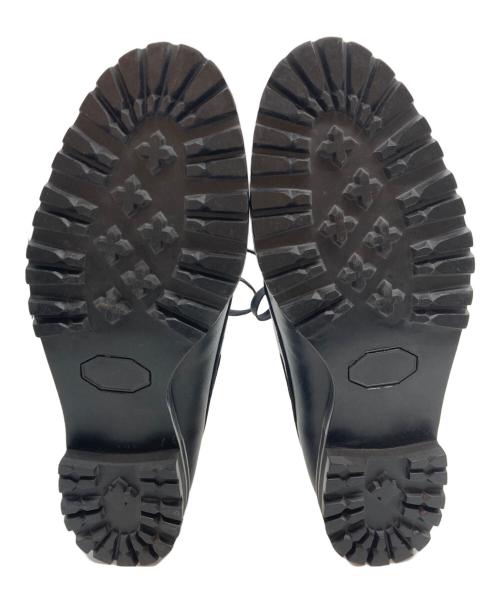 HIROSHI TSUBOUCHI（ヒロシツボウチ）hiroshi tsubouchi (ヒロシツボウチ) EDIFICE (エディフィス) 別注レザーデッキシューズ ブラック サイズ:6の古着・服飾アイテム