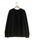 BATONERバトナ―）の古着「INNOCENT CASHMERE SIGNATURE CREW NECK」｜ブラック