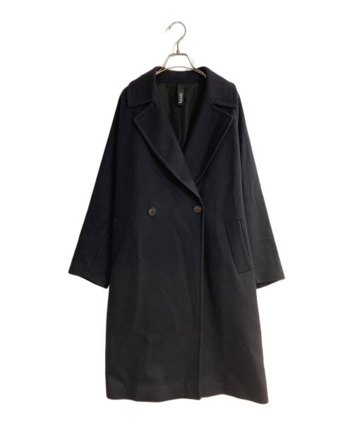 HEVO（イーヴォ）HEVO (イーヴォ) BRINDISI ベルテッドダブルブレストコート ネイビー サイズ:48の古着・服飾アイテム