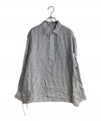 BRITISH MADEブリティッシュメイド）の古着「プルオーバーリネンシャツ」｜ホワイト