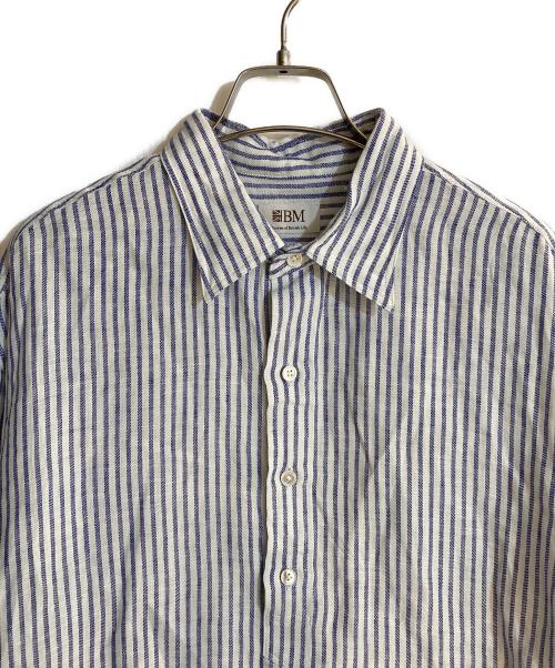 BRITISH MADE（ブリティッシュメイド）BRITISH MADE (ブリティッシュメイド) プルオーバーリネンシャツ ホワイト サイズ:Mの古着・服飾アイテム