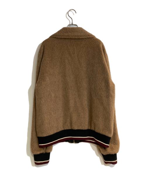 DOLCE & GABBANA（ドルチェ＆ガッバーナ）DOLCE & GABBANA (ドルチェ＆ガッバーナ) アルパカファー ブルゾンジャケット ブラウン サイズ:52の古着・服飾アイテム