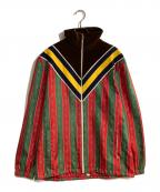 GUCCIグッチ）の古着「切替ホースビットラインブルゾン」｜ブラウン