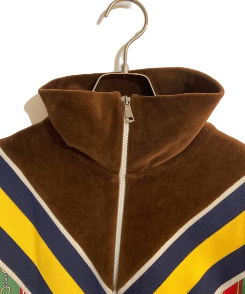 GUCCI（グッチ）GUCCI (グッチ) 切替ホースビットラインブルゾン ブラウン サイズ:Ｌの古着・服飾アイテム