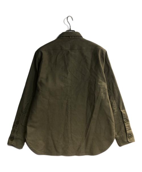 NIGEL CABOURN（ナイジェルケーボン）NIGEL CABOURN (ナイジェルケーボン) LYBRO SH02 BIG SHIRT MOLESKIN グリーン サイズ:50の古着・服飾アイテム