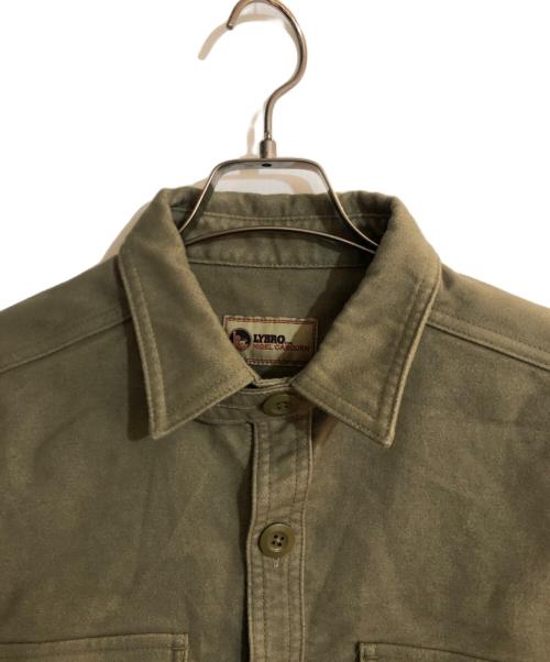NIGEL CABOURN（ナイジェルケーボン）NIGEL CABOURN (ナイジェルケーボン) LYBRO SH02 BIG SHIRT MOLESKIN グリーン サイズ:50の古着・服飾アイテム