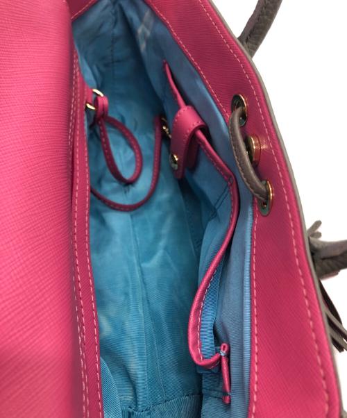 A.D.M.J.（エーディーエムジェイ）A.D.M.J. (エーディーエムジェイ) シュリンクレザータッセルミニハンドバッグ グレーの古着・服飾アイテム