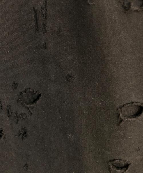 BALENCIAGA（バレンシアガ）BALENCIAGA (バレンシアガ) デストロイ加工プルオーバーパーカー ブラック サイズ:XLの古着・服飾アイテム