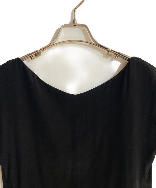 JIL SANDER（ジルサンダー）JIL SANDER (ジルサンダー) シルク100％バックオープンロングマーメイドワンピース ブラック サイズ:34の古着・服飾アイテム